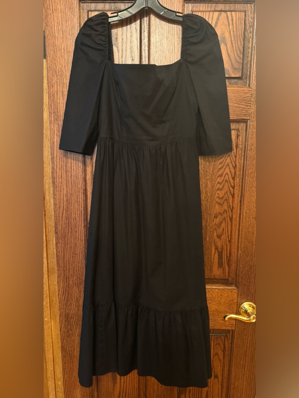 Reformation Black Long-Sleeve Maxi Dress Size 6